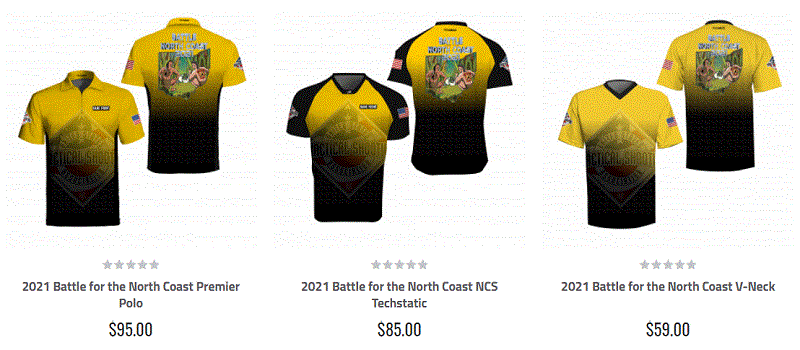 2021 Battle for the North Coast Techwear shirts